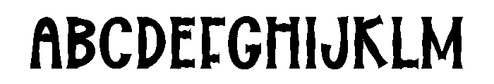 Horse3 Font UPPERCASE