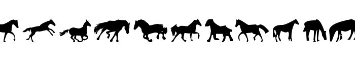 Horses 1 Font UPPERCASE