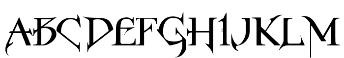 Horst Roman Gothic Font UPPERCASE