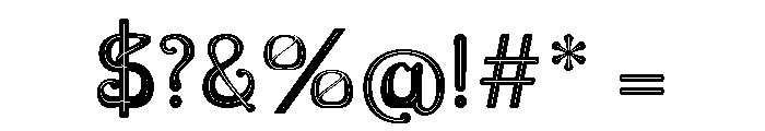 Horta Embossed Regular Font OTHER CHARS
