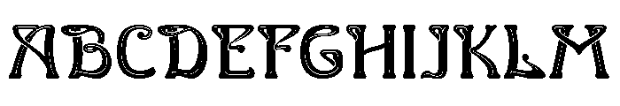 Horta Embossed Regular Font UPPERCASE