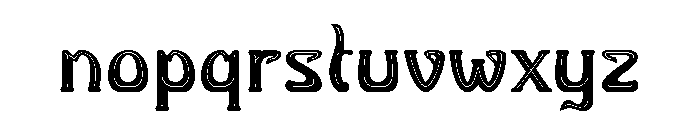 Horta Embossed Regular Font LOWERCASE