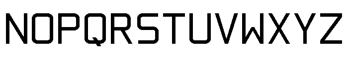 Horyzen Mono Regular Font UPPERCASE