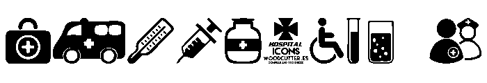 Hospital ICONS Font OTHER CHARS