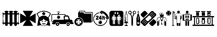 Hospital ICONS FONT