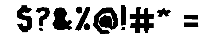 Hostados Font OTHER CHARS