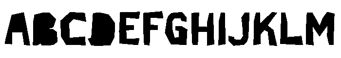 Hostados Font UPPERCASE