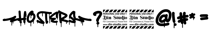 Hosters Personal Use Font OTHER CHARS