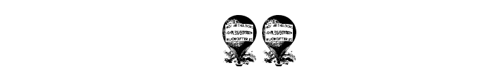 Hot Air Balloons Font OTHER CHARS