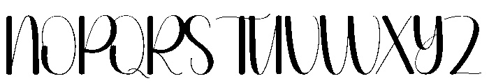 Hotday Font UPPERCASE
