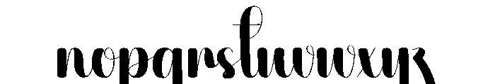 Hotday Font LOWERCASE