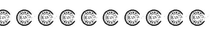 Hotfast Demo Bold Font OTHER CHARS