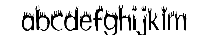 Hothead Font LOWERCASE