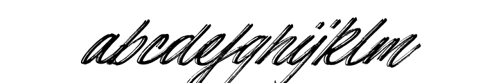 Hotte Brush Italic Font LOWERCASE