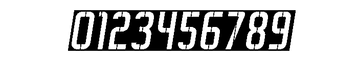 Hour And Date Italic Font OTHER CHARS