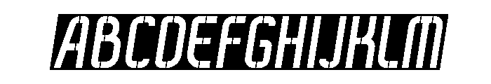 Hour And Date Italic FONT