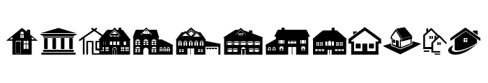 House Icons Font LOWERCASE