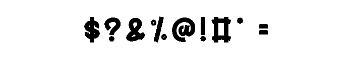House Vintage Font OTHER CHARS