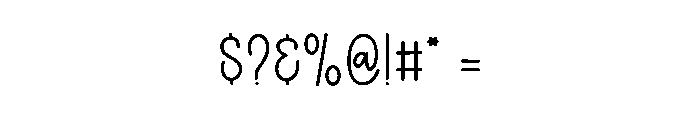 House Wedding Font OTHER CHARS