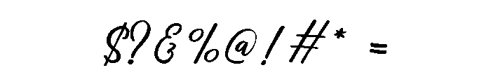 Housemail Trial Script Font OTHER CHARS