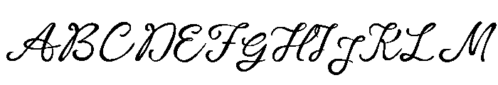 Housemail Trial Script Font UPPERCASE