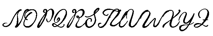 Housemail Trial Script Font UPPERCASE