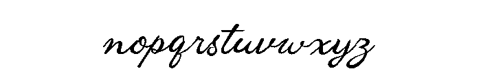 Housemail Trial Script Font LOWERCASE