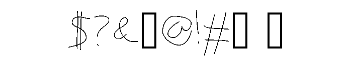 homework preschooler Font OTHER CHARS