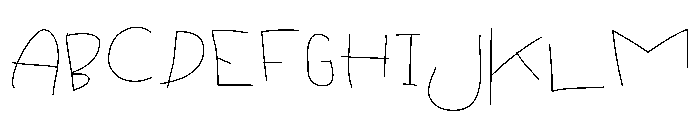homework preschooler Font UPPERCASE