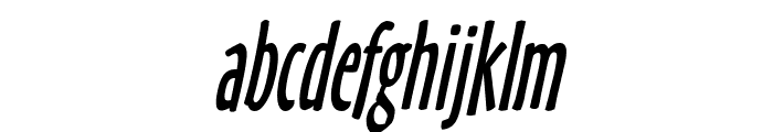 Hobby Condensed Italic Font LOWERCASE
