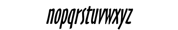 Hobby Condensed Italic Font LOWERCASE