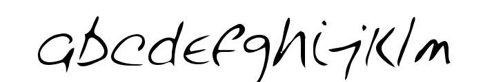 Hodge Regular Font LOWERCASE