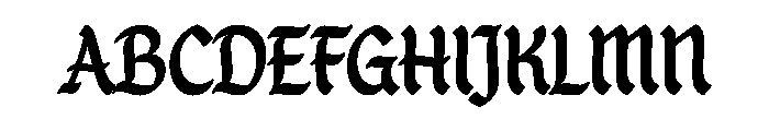 Holiday Gothic Font UPPERCASE