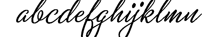 Holiday Script Font LOWERCASE
