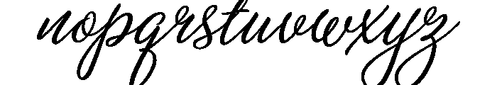 Holiday Script Font LOWERCASE