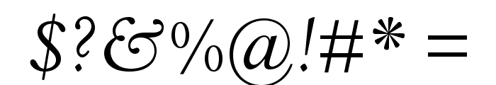 HorleyOldStyleMTStd-Italic Font OTHER CHARS