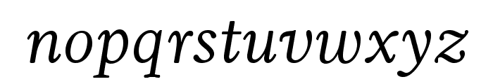 HorleyOldStyleMTStd-Italic Font LOWERCASE