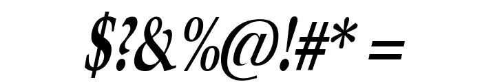 Horn Condensed Bold Italic Font OTHER CHARS