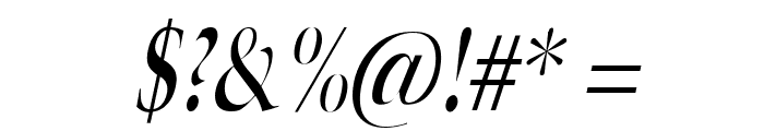 Horn Condensed Italic Font OTHER CHARS