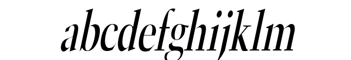 Horn Condensed Italic Font LOWERCASE