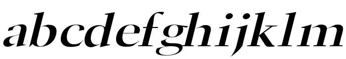 Horn Extended Italic Font LOWERCASE