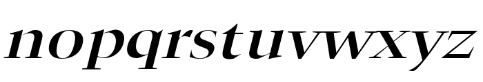 Horn Extended Italic Font LOWERCASE