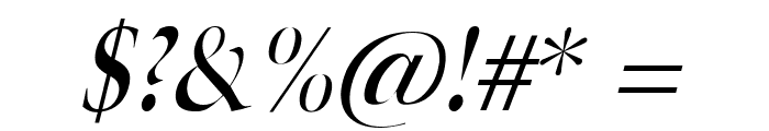 Horn Italic Font OTHER CHARS