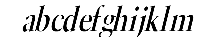 Horn Italic Font LOWERCASE