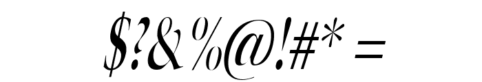 Horn Thin Italic Font OTHER CHARS