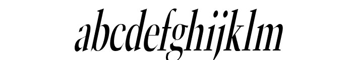 Horn Thin Italic Font LOWERCASE