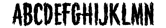 House of Horror Font LOWERCASE