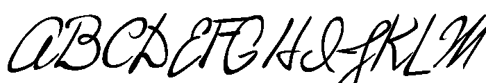 Hopper Script Regular Font UPPERCASE