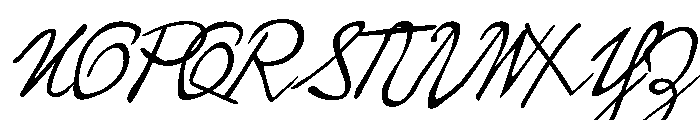Hopper Script Regular Font UPPERCASE