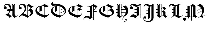 Holland Gothic Regular Font UPPERCASE
